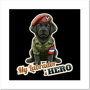 Labrador Retriever soldier Posters and Art